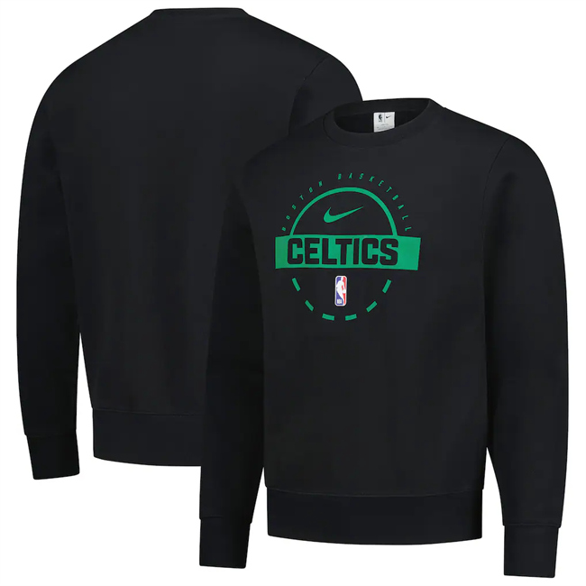 Men's Boston Celtics Black 2025/26 Practice Club Sweatshirt